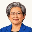 蘇姿丰 Lisa Su 插畫頭像