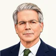 貝森特 Scott Bessent 插畫頭像