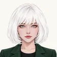 白毛女股神 Serenity 插畫頭像