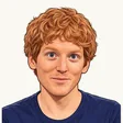 柯里森（Stripe）Patrick Collison 插畫頭像