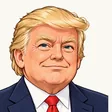 川普 Donald Trump 插畫頭像